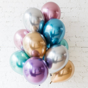 BALLON SATIN CHROME EFFET MIROIR VERT 2