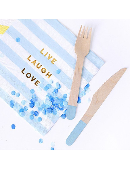 preiswertes naturblaues Besteck