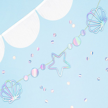 Ghirlanda Compleanno Sirena con Effetto Iride – Decorazione Festa Infantile - Bellefete.ch
