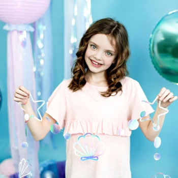 Ghirlanda Compleanno Sirena con Effetto Iride – Decorazione Festa Infantile - Bellefete.ch 2