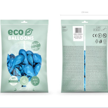 Öko-Luftballons Metallic-Blau - Eco-Friendly Party-Ballons - Bellefete.ch 2