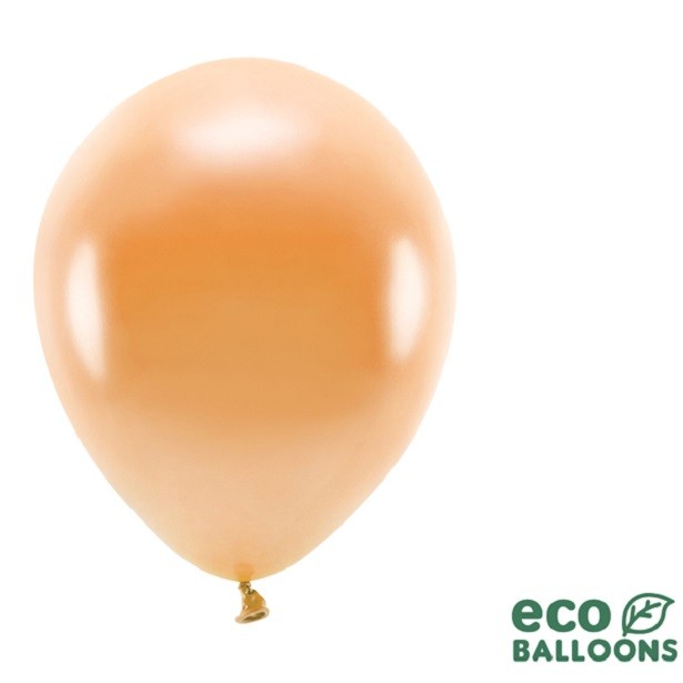 Ballons de baudruche orange en latex biodégradable