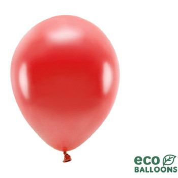 Palloncini Eco Rosso metallizzato - Palloni da festa Eco-Friendly - Svizzera
