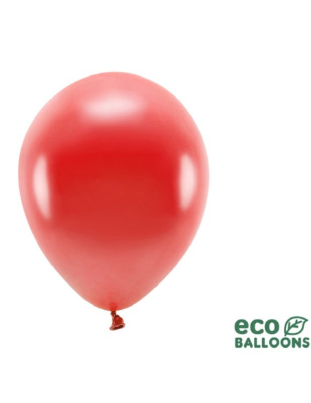 Palloncini Eco Rosso metallizzato - Palloni da festa Eco-Friendly - Svizzera