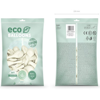 Palloncini Eco Bianco metallico - Palloncini Biodegradabili da Festa - Bellefete.ch 2