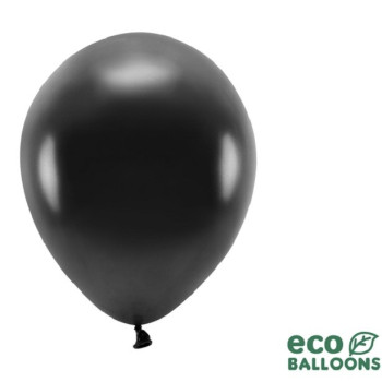 Öko Luftballons Metallic Schwarz - Eco-Friendly Party Ballons - Bellefete.ch