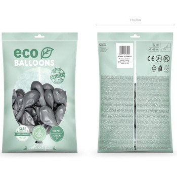 Eco Luftballons Silber metallic - Partyballons Eco-Friendly - Bellefete.ch 2
