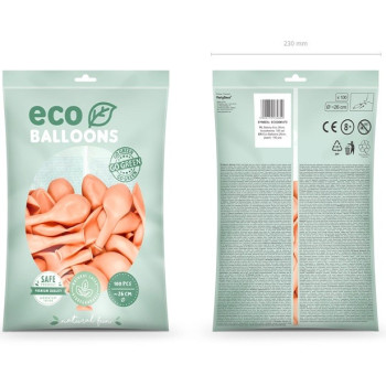 Eco Metallic Pfirsich Luftballons - Eco-Friendly Party Ballons - Schweiz 2