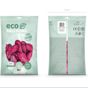 Palloncini Eco Rosa Vif metallici - Palloncini da festa Eco-Friendly - Svizzera 2