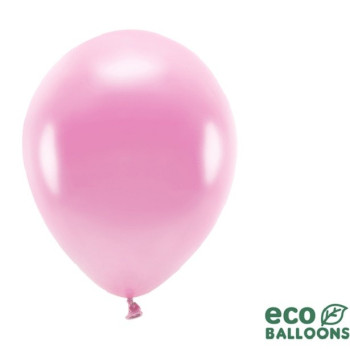 Öko-Luftballons Hellrosa metallic - Partyballons Eco-Friendly - Schweiz