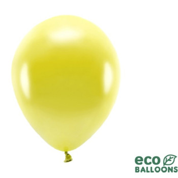 Öko-Ballons Metallic Gelb - Eco-Friendly Partyballons - Bellefete.ch