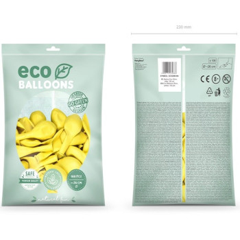 Öko-Ballons Metallic Gelb - Eco-Friendly Partyballons - Bellefete.ch 2