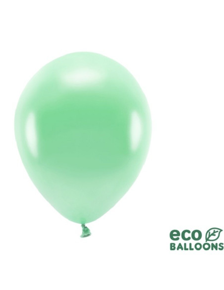 Öko-Luftballons Mintgrün Hellmetallic - Partyballons Eco-Friendly - Schweiz