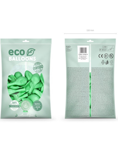 PALLONCINI VERDE MENTA BIODEGRADABILI IN SVIZZERA