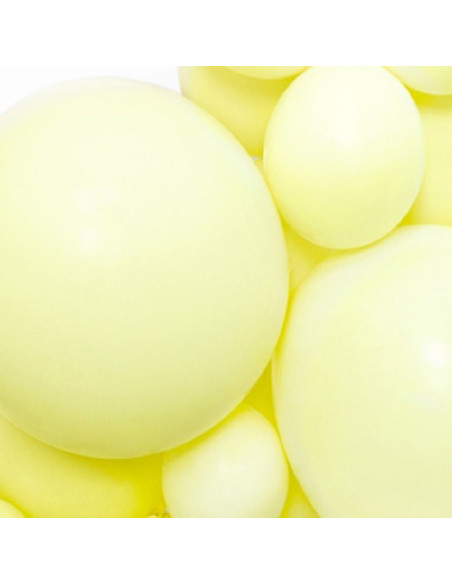 hellgelbe pastellfarbene Latexballons
