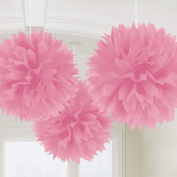 pompons rose clair decorations de fete en suisse