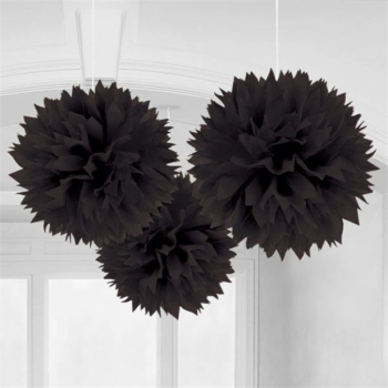 Pompon da festa decorativi in carta nera - Decorazione di festa - Svizzera