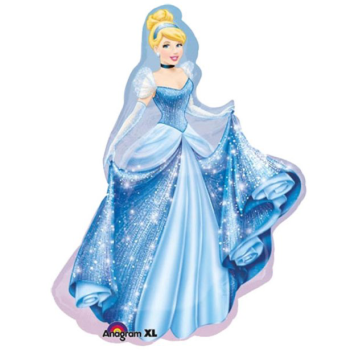 Grande pallone in alluminio a forma di Principessa Cenerentola - Decorazione di festa - Bellefete.ch