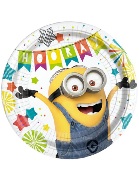 Assiettes Anniversaire Minions