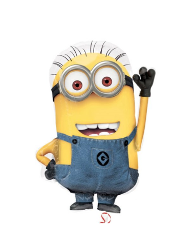 Grande palloncino mylar a forma di Minion Dave - Accessorio Decorativo per merenda per bambini - Bellefete.ch