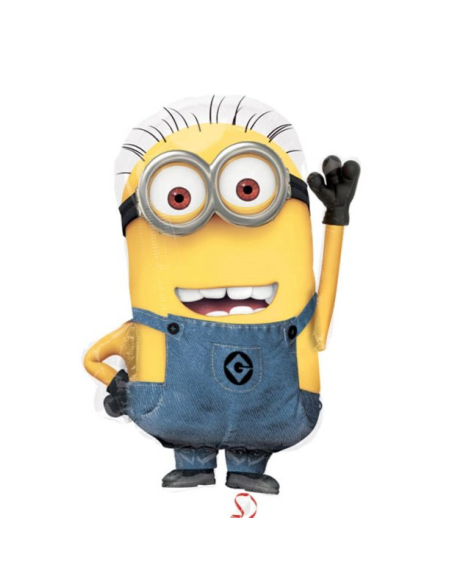 Grand ballon mylar en forme de Minion Dave - Accessoire Déco pour Goûter Enfant - Bellefete.ch