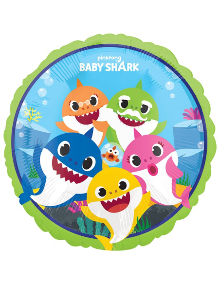Baby Shark Aluminium Partyballon - Kindergeburtstagsdekoration - Bellefete.ch