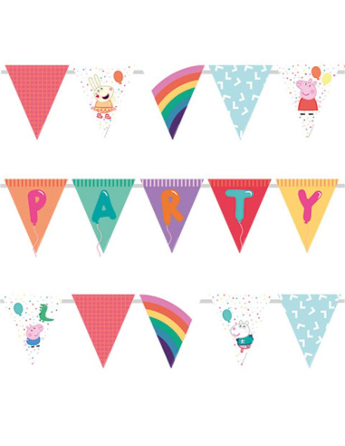 GUIRLANDE FANIONS PEPPA PIG PAS CHER
