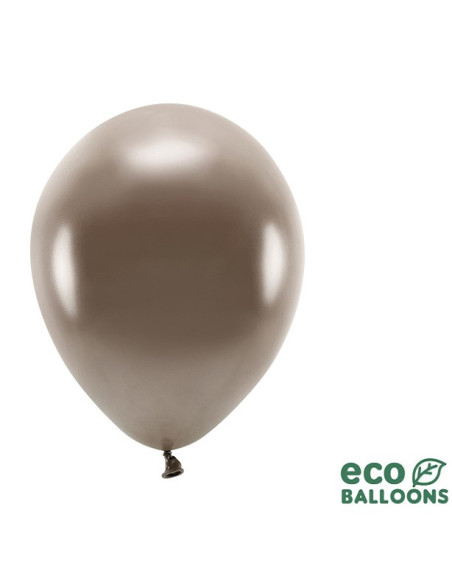 Ballons Eco Marron métallique - Ballons de fête Eco-Friendly - Bellefete.ch