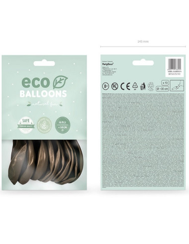 BALLONS METALLIQUES ECO MARRON PAS CHER