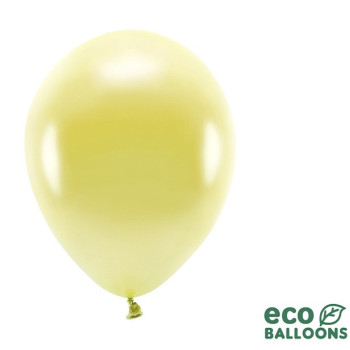 Öko-Ballons Hellgelb metallic - Eco-Friendly Partyballons - Schweiz