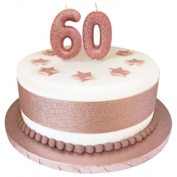 bougie strass bling rose fête envoi gratuit six 6th sixième anniversaire