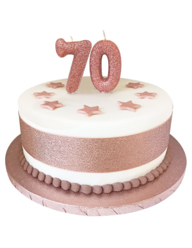 7 candele economiche in oro rosa