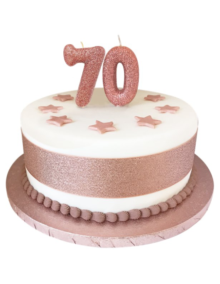 7 candele economiche in oro rosa