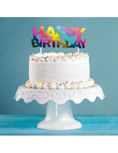 Dekoration für günstigen Regenbogenkuchen in der Schweiz