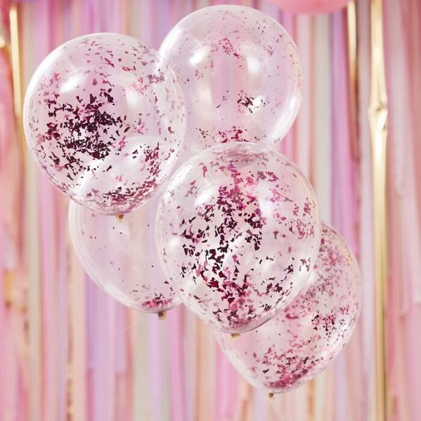 günstige rosa Konfetti-Luftballons in der Schweiz