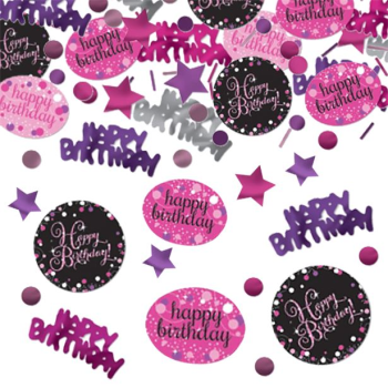 Coriandoli da festa Rose “Buon Compleanno” – decorazione della tavola | BelleFete.ch