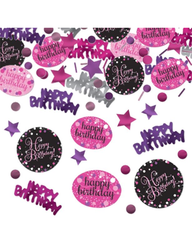 Rosenfest Konfillie „Happy Birthday“ – Tischdekoration | BelleFete.ch