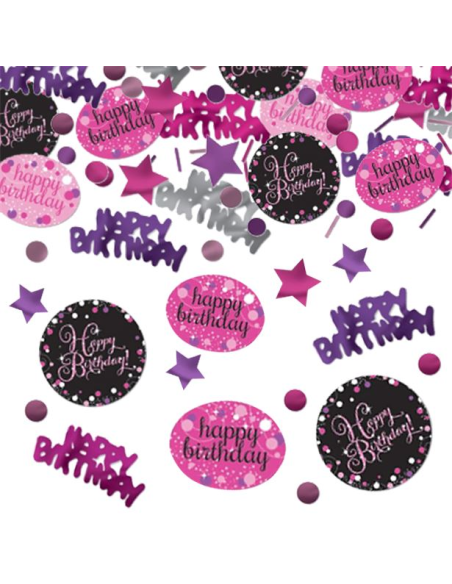 Rosenfest Konfillie „Happy Birthday“ – Tischdekoration | BelleFete.ch