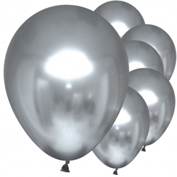 Silberne Spiegeleffektballons in der Schweiz