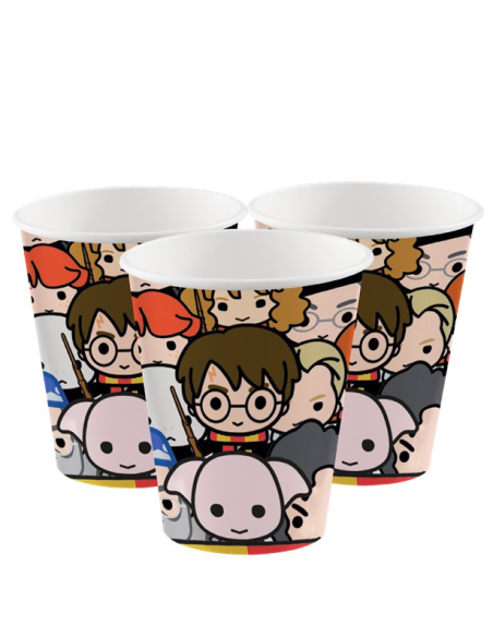 8 Harry Potter Geburtstagsgläser - Einweg-Geschirr Hogwarts-Party - Bellefete.ch