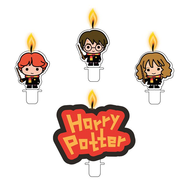Bougie anniversaire Harry Potter - Lot de 4 – La Boite à Dragées