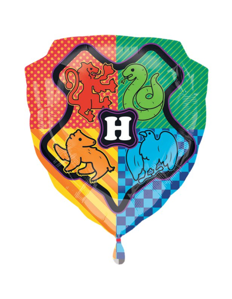 Ballon alu en forme de blason Poudlard - Harry Potter - Déco de fête - Bellefete.ch