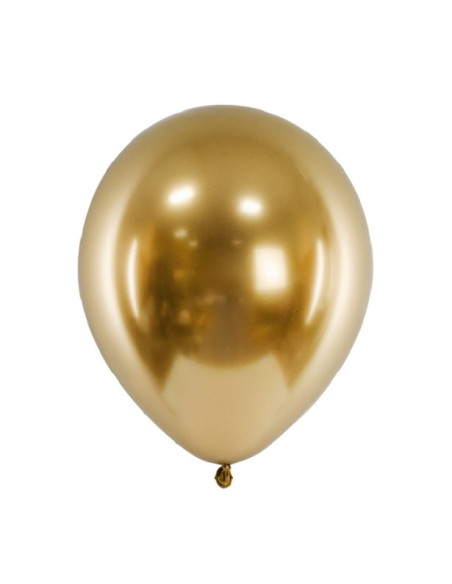 50 Partyballons mit Spiegeleffekt aus Latex Gold - 30 cm - Partydekoration - Bellefete.ch