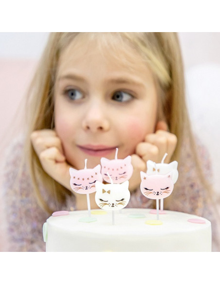 Katzen-Geburtstagskerzen - Kindergeburtstag | BelleFete.ch