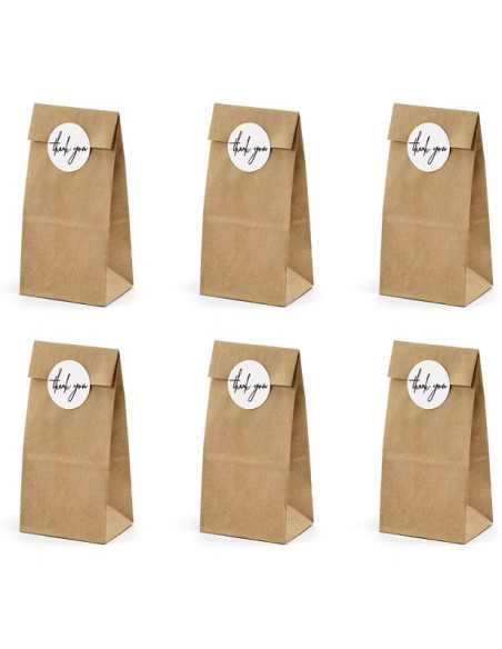 Partytaschen aus Kraftpapier „Dankeschön“ - Partyartikel - Bellefete.ch