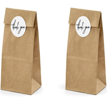 Borse da festa in carta Kraft "Thank You" - Articoli da festa - Bellefete.ch 2