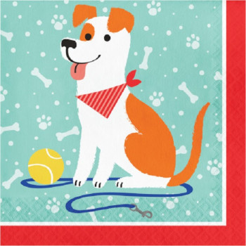 16 Asciugamani di compleanno Cani - Decorazione di festa Cane - Bellefete.ch