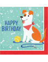 Alles Gute zum Geburtstag-Hunde-Themenservietten
