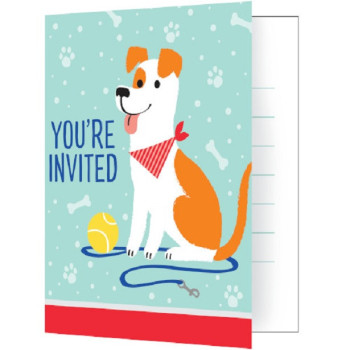 8 Inviti per feste di compleanno Cani - Accessori per Feste per Ospiti Bambini - Bellefete.ch
