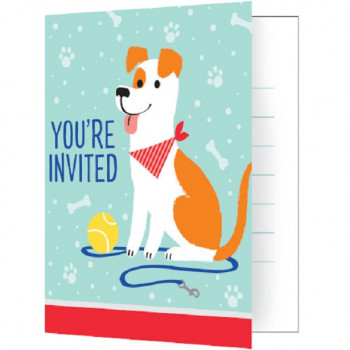 invitations theme d'anniversaire chiens en suisse